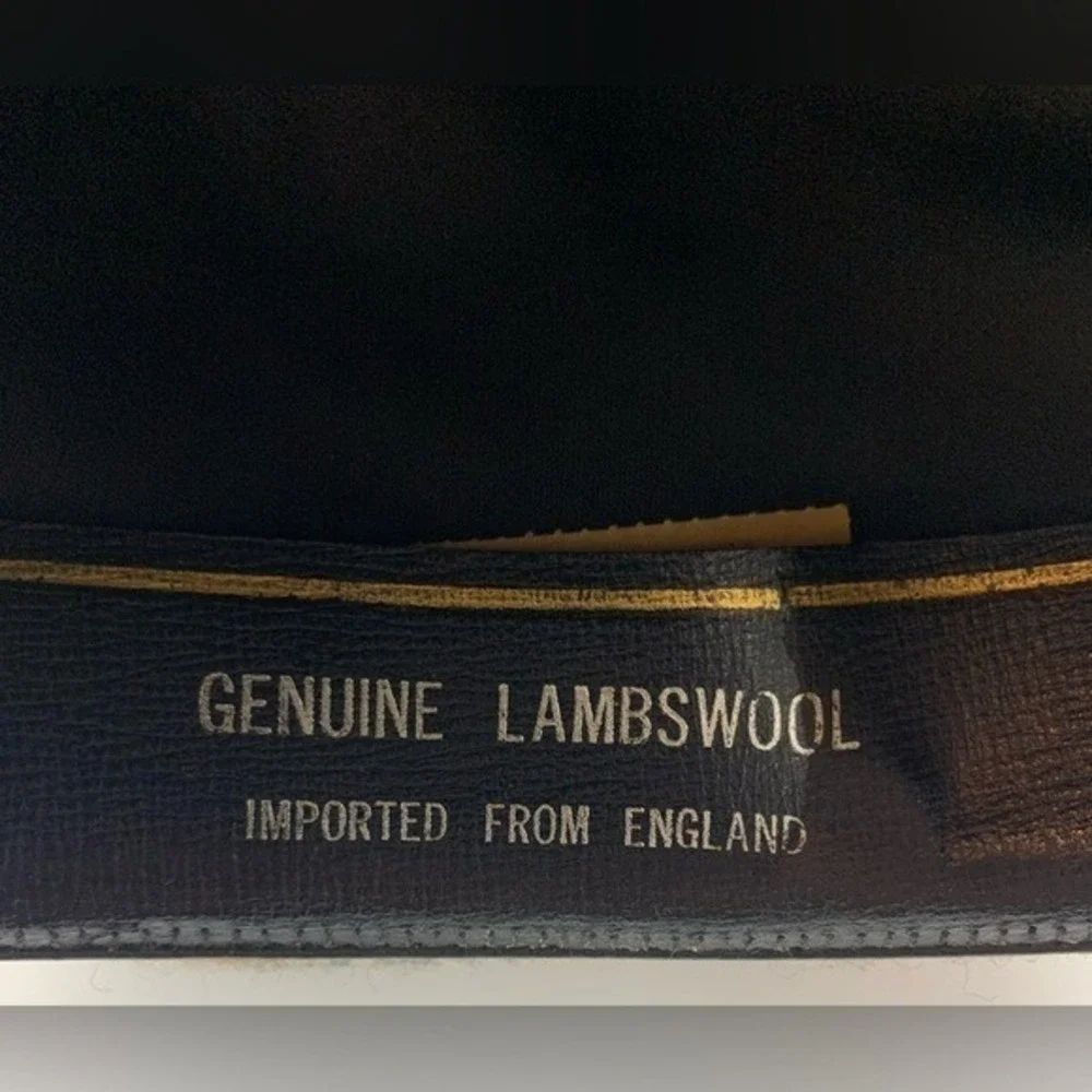 Vintage Churchill Ltd Plaid Tweed Hat Fedora Genuine Lambswool Classic 6‎ 7/8